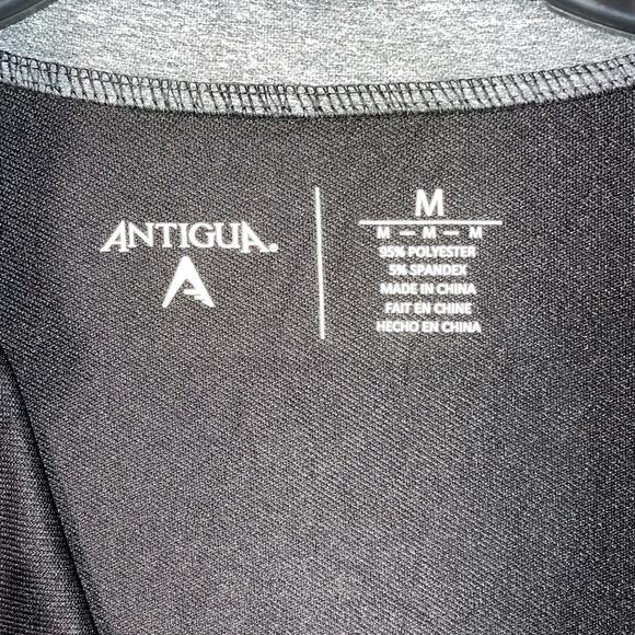 Antigua NFL Carolina Ppanthers men's 1/4 zip black/grey Medium - Picture 5 of 9